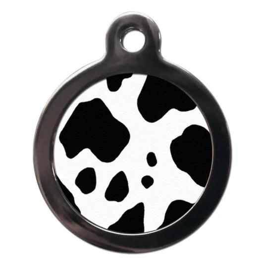 Cow Print Dog ID Tag - PS Pet Tags - 1