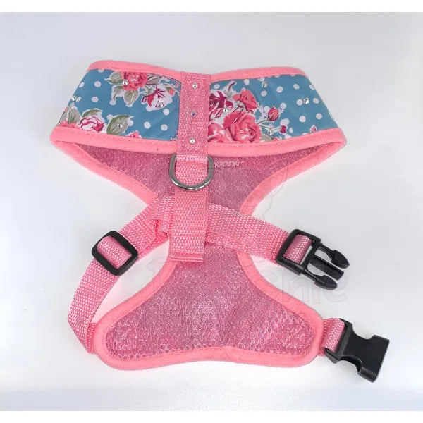 Crystal Elements Vintage Rose Designer Dog Harness - Poochie Fashion 2