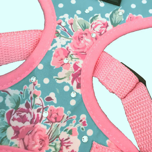 Crystal Elements Vintage Rose Designer Dog Harness - Sale - 2