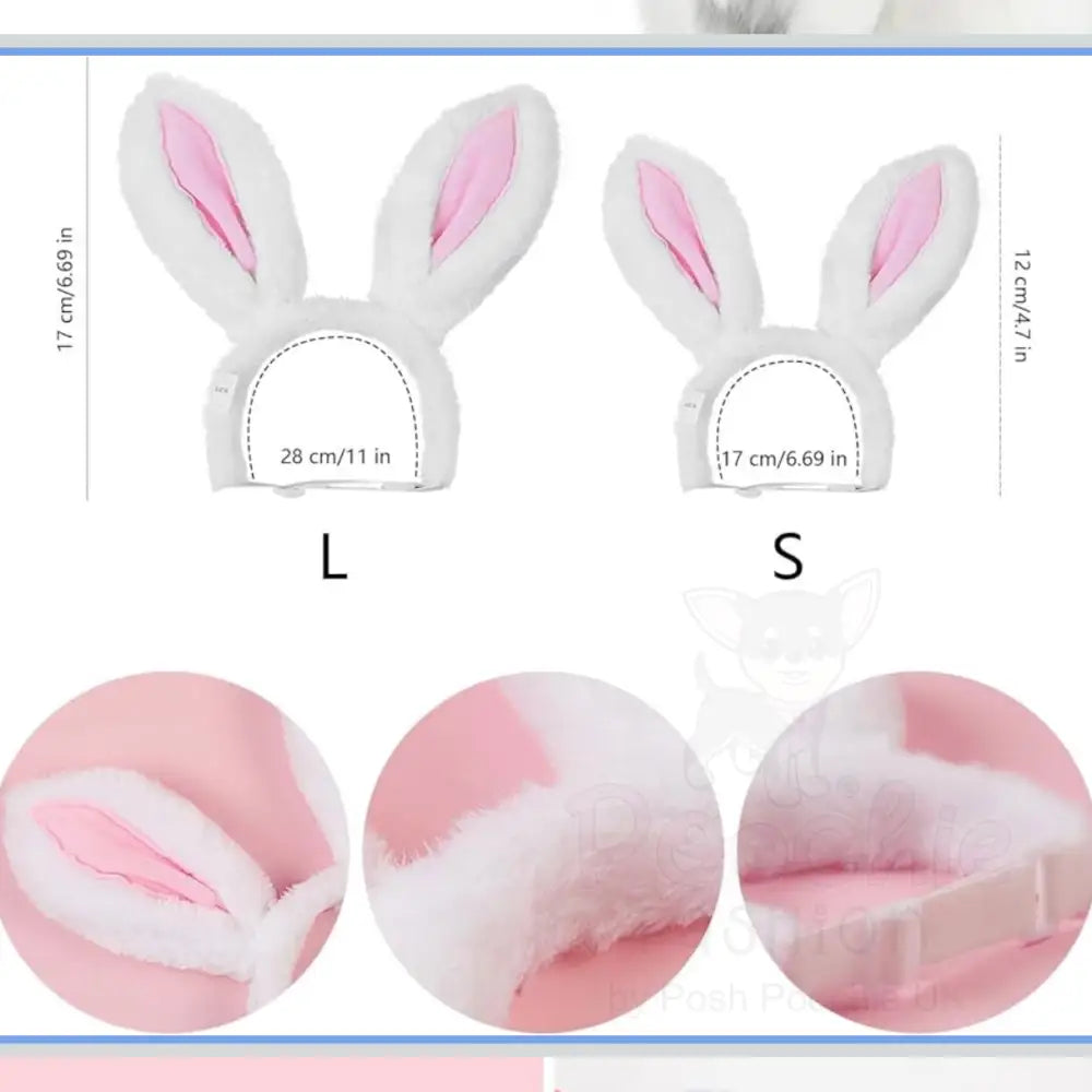 Cute Bunny Ears Pet Headband - Posh Pawz - 3