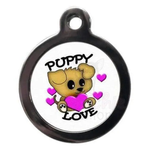 Cute Puppy Love Dog Id Tag - Ps Pet Tags - 1