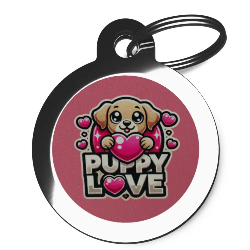 Cute Puppy Love Dog Id Tag - Ps Pet Tags - 1
