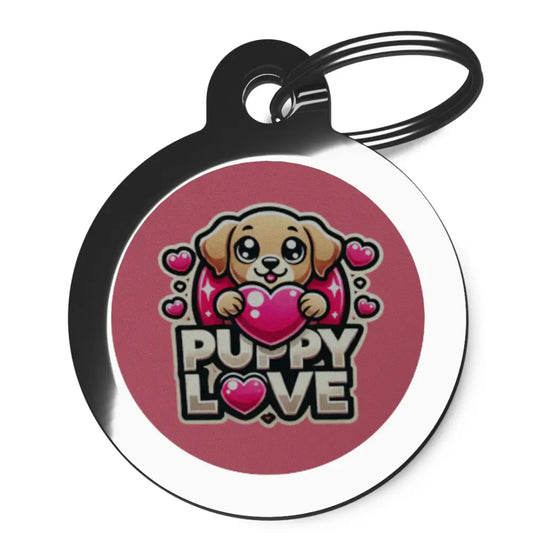 Cute Puppy Love Dog Id Tag - Ps Pet Tags - 1