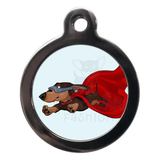 Dachshund Superdog Dog Id Tag - Ps Pet Tags - 1