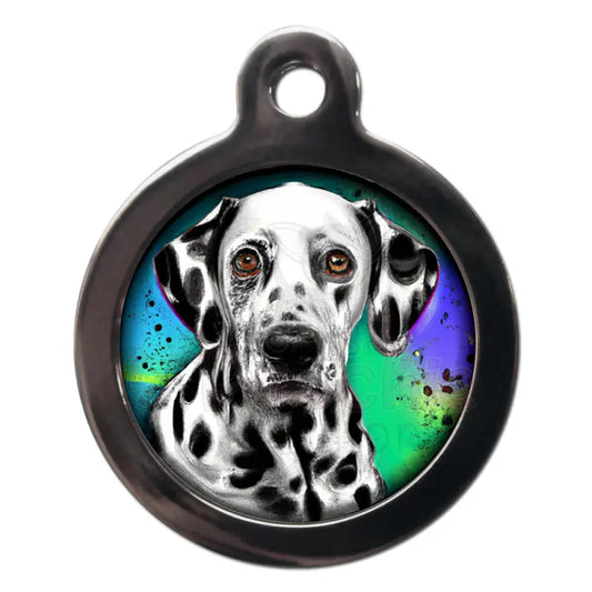 Dalmatian Graffiti Dog Id Tag - Ps Pet Tags - 1