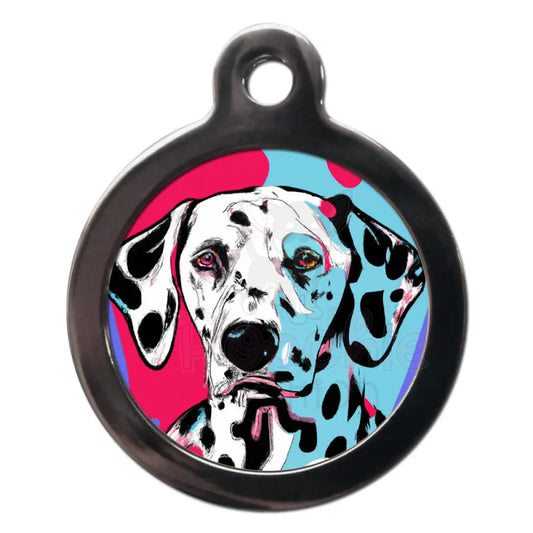 Dalmatian Pop Art Dog Id Tag - Ps Pet Tags - 1