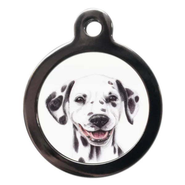 Dalmatian Portrait Dog Id Tag - Ps Pet Tags - 1
