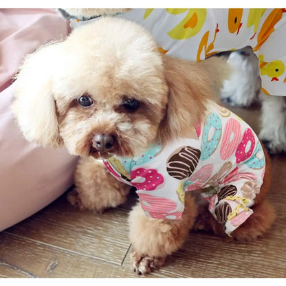 Pyjamas with online dogs on