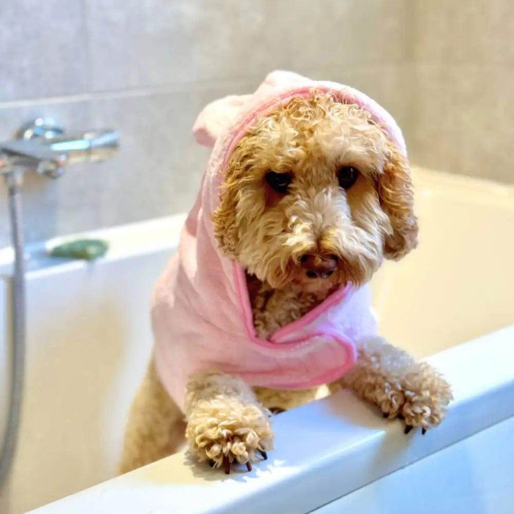 Dog Drying Robe - Pink - Pupclub Couture - 4