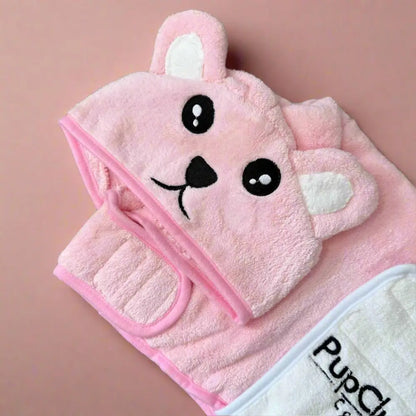 Dog Drying Robe - Pink - Pupclub Couture - 3