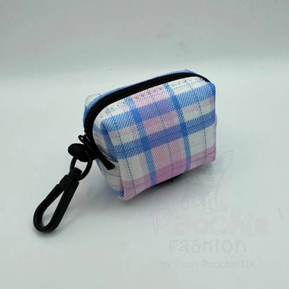 Pink Tartan Dog Poo Bag Holder - Pupclub Couture - 2
