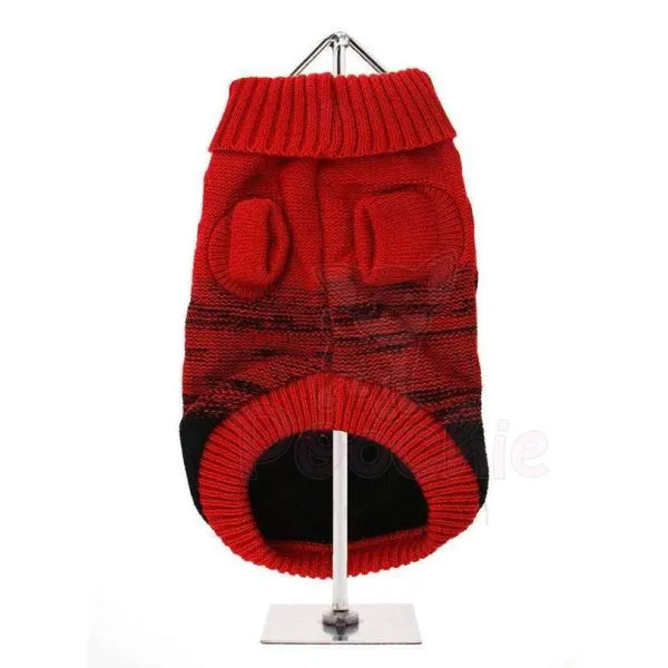 Donegal Red and Black Dog Jumper - Urban Pup - 2