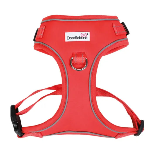 Doodlebone Adjustable Airmesh Dog Harness - Coral - Doodle - 1