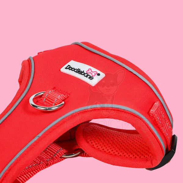 Doodlebone Adjustable Airmesh Dog Harness - Coral - Doodle - 3
