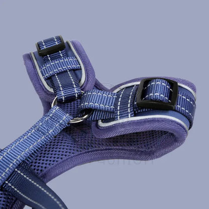 Doodlebone Adjustable Airmesh Dog Harness - Indigo Doodle 4