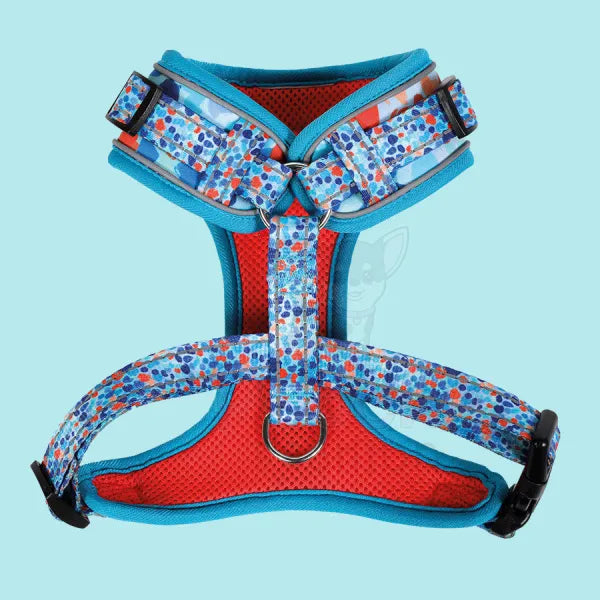 Doodlebone Adjustable Airmesh Dog Harness - Reef Doodle 2