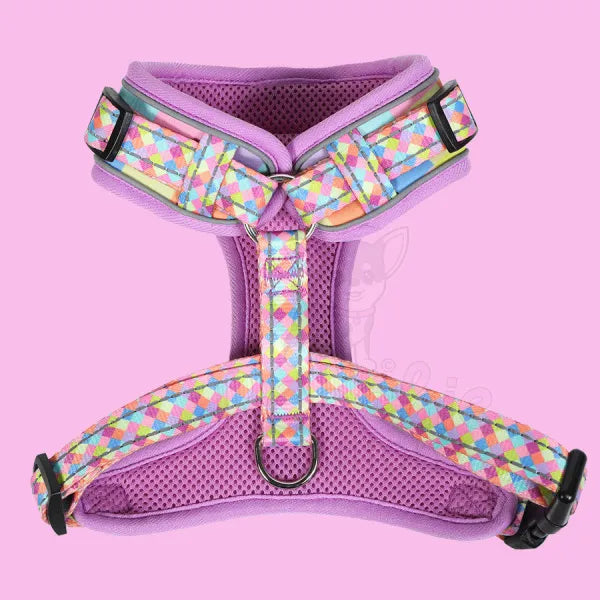 Doodlebone Adjustable Airmesh Dog Harness - Retro Doodle 2