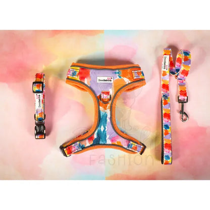 Doodlebone Adjustable Airmesh Dog Harness - Watercolour - Doodle - 5