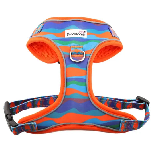 Doodlebone Adjustable Airmesh Dog Harness - Waves - Doodle - 1