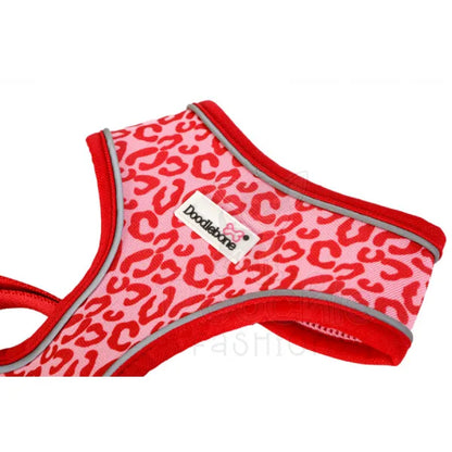 Doodlebone Airmesh Dog Harness - Ruby Leopard - Doodlebone - 4