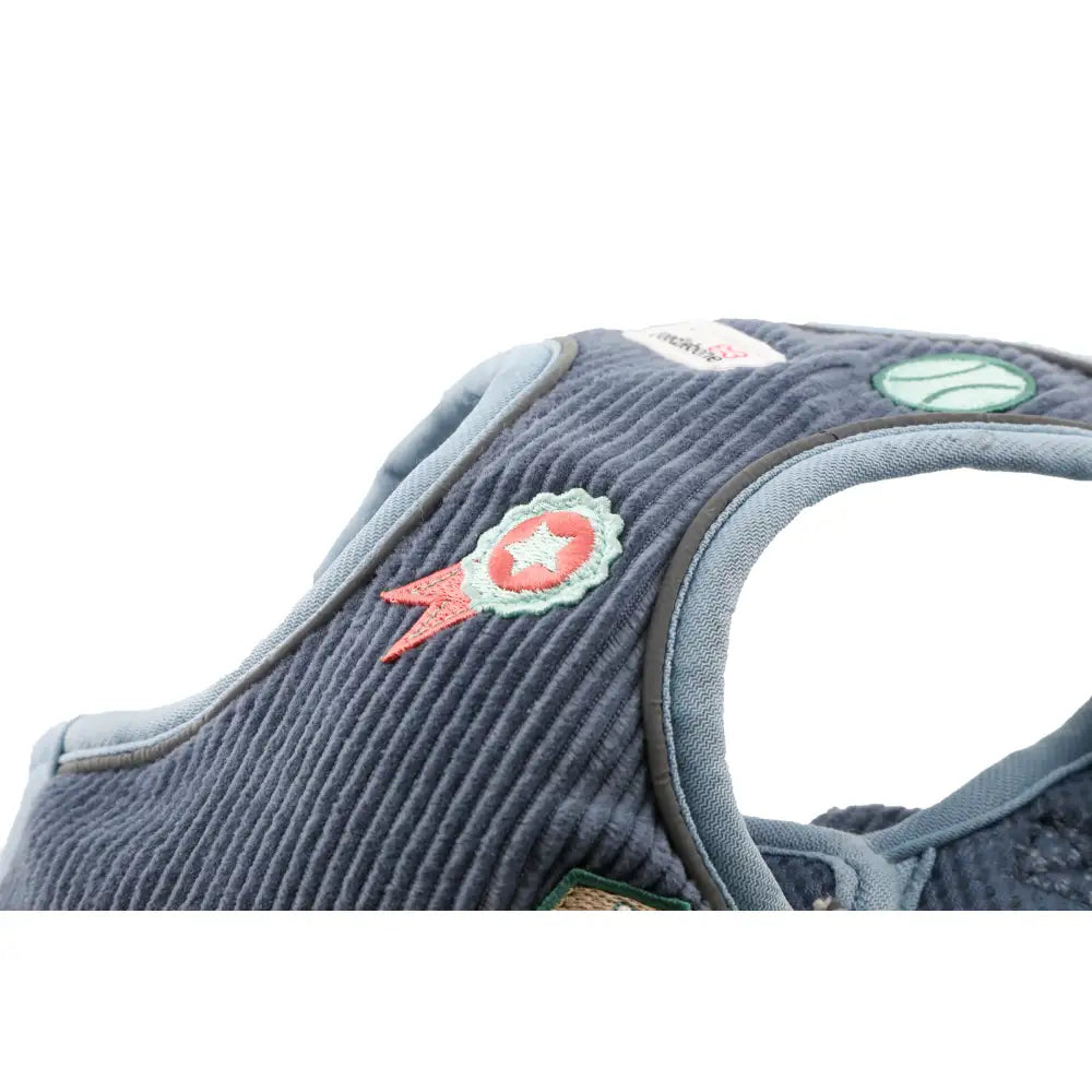 Doodlebone Dinky Dog Snappy Harness for Small Dogs in Blue Cord - Doodlebone - 11