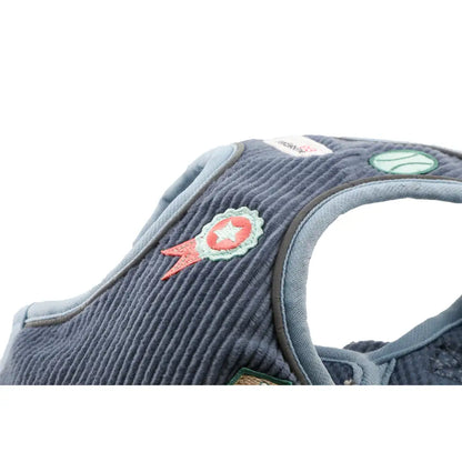 Doodlebone Dinky Dog Snappy Harness for Small Dogs in Blue Cord - Doodlebone - 11