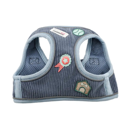 Doodlebone Dinky Dog Snappy Harness for Small Dogs in Blue Cord - Doodlebone - 9