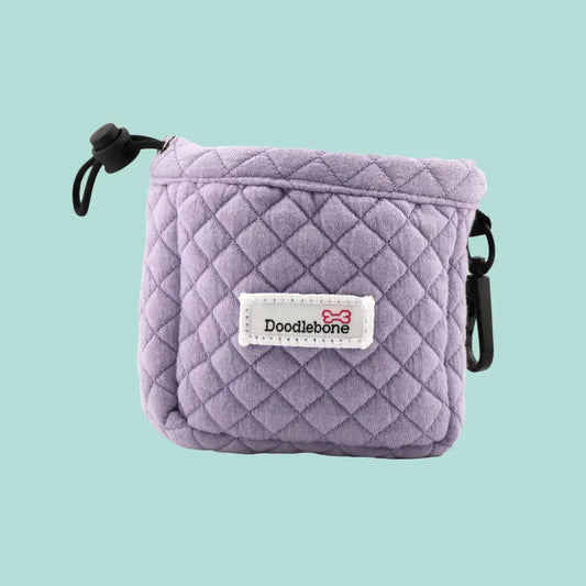 Doodlebone Dinky Dog Treat Pouch in Lilac Quilt - Doodlebone - 1