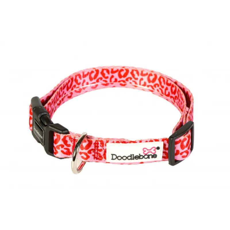 Doodlebone Dog Collar - Ruby Leopard - Doodle - 2