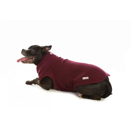 Doodlebone Fleecy Dog Pullover in Burgundy - Doodle - 1