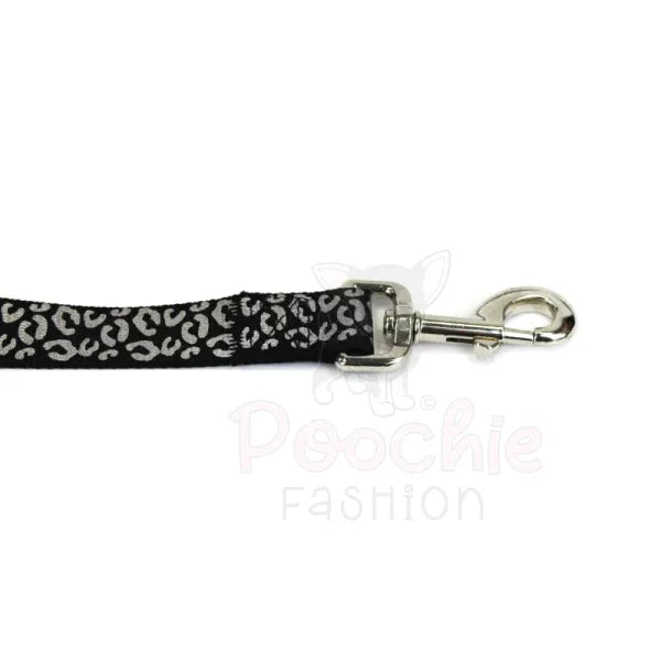 Doodlebone Limited Edition Dog Lead - Coal Leopard Reflective - Doodle - 2