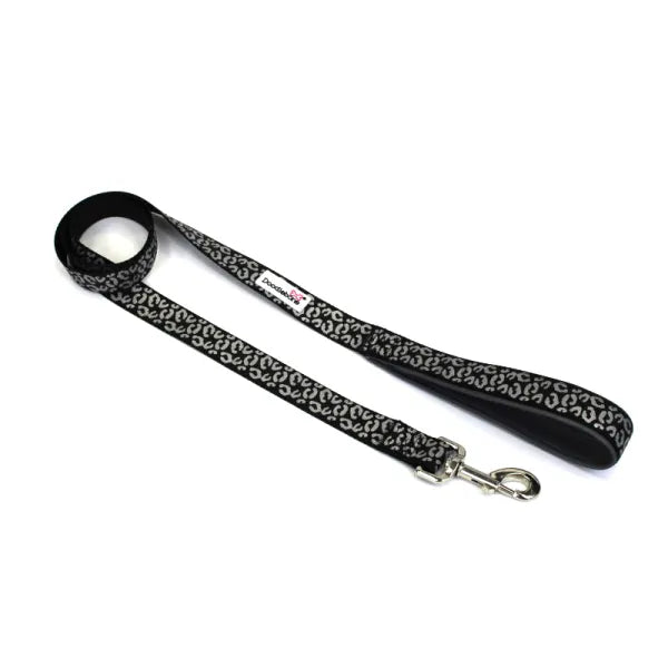 Doodlebone Limited Edition Dog Lead - Coal Leopard Reflective - Doodle - 1