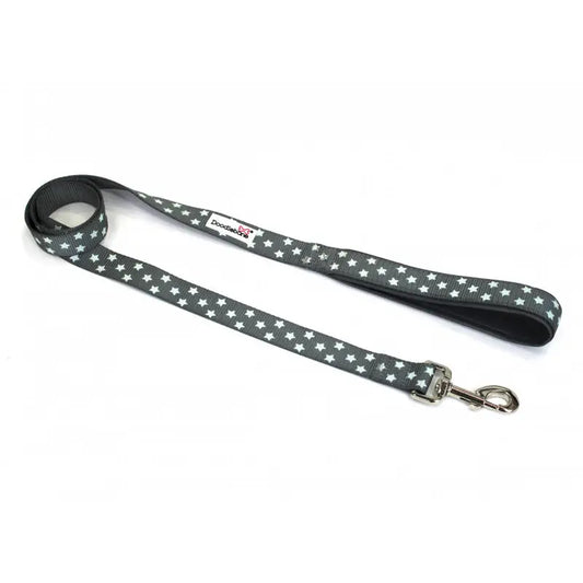 Doodlebone Limited Edition Dog Lead - Grey Stars Glow In The Dark - Doodle - 1