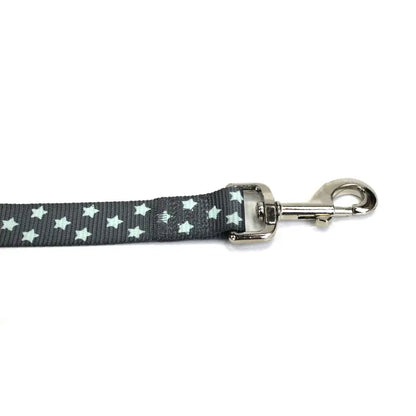 Doodlebone Limited Edition Dog Lead - Grey Stars Glow in the Dark - Sale - 2