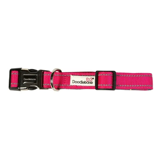Doodlebone Originals Padded Dog Collar - Fuchsia - Doodlebone - 1
