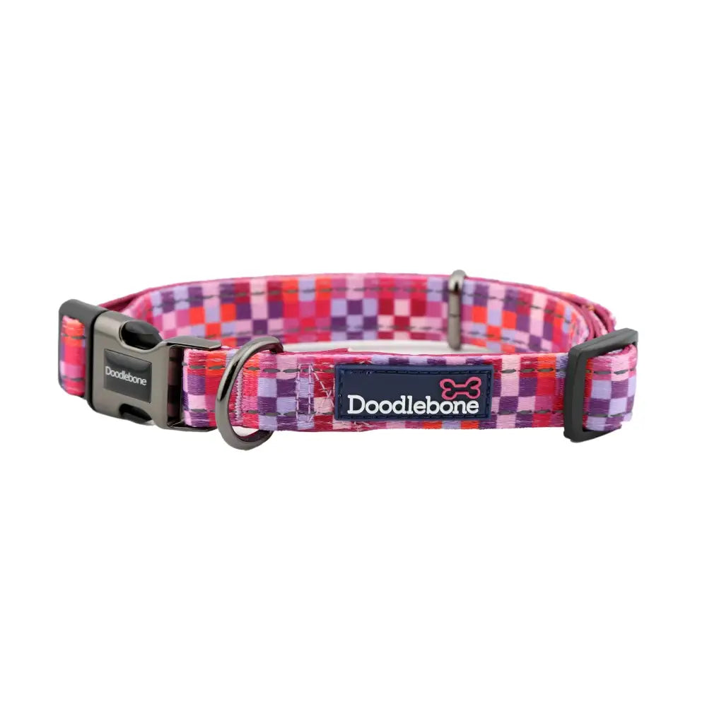 Doodlebone Padded Dog Collar - Checkmate - Doodlebone - 1