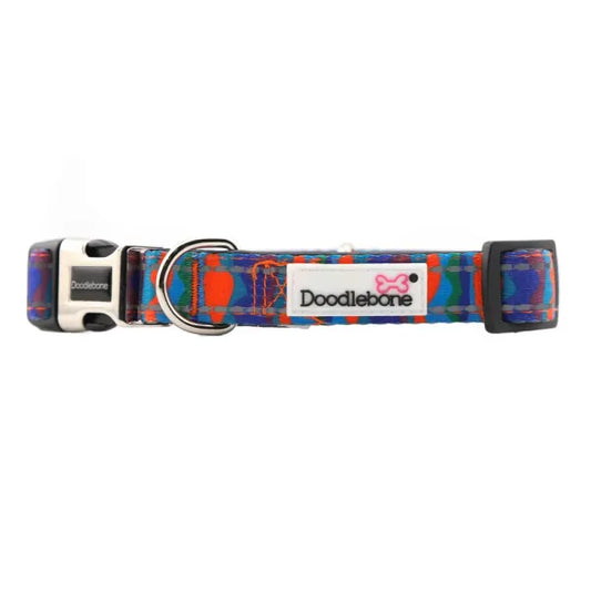 Doodlebone Padded Dog Collar - Waves - Doodle - 1