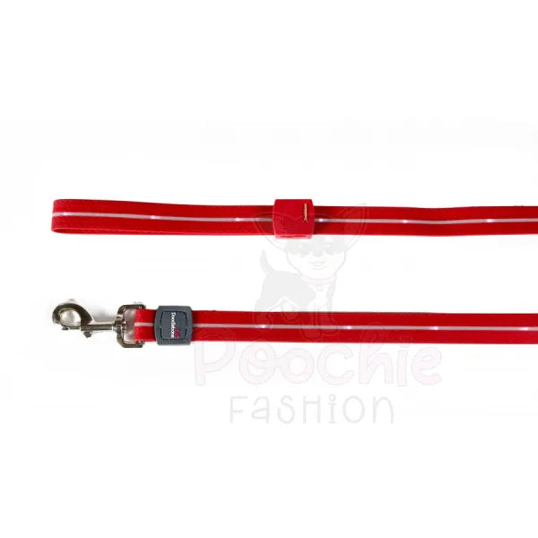 Doodlebone Rechargeable Light-up Dog Lead Berry Red - Doodlebone - 5
