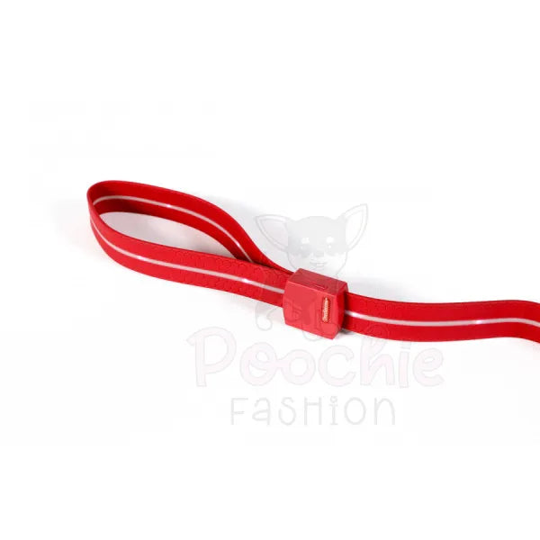 Doodlebone Rechargeable Light-up Dog Lead Berry Red - Doodlebone - 5