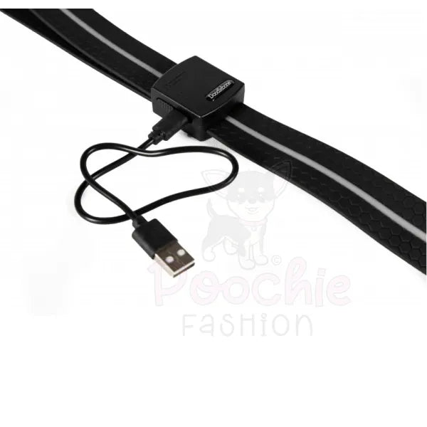 Doodlebone Rechargeable Light-up Dog Lead Black - Doodlebone - 4