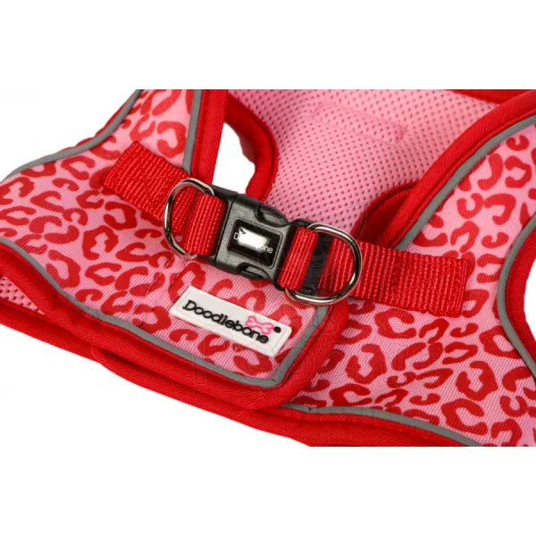 Doodlebone Snappy Dog Harness - Ruby Leopard - Doodlebone - 2