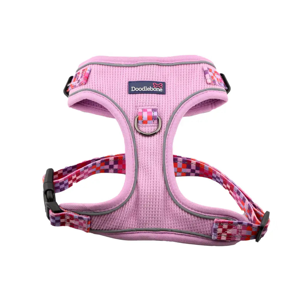 Doodlebone Stomp Dog Harness - Blush Checkmate - Doodlebone - 1