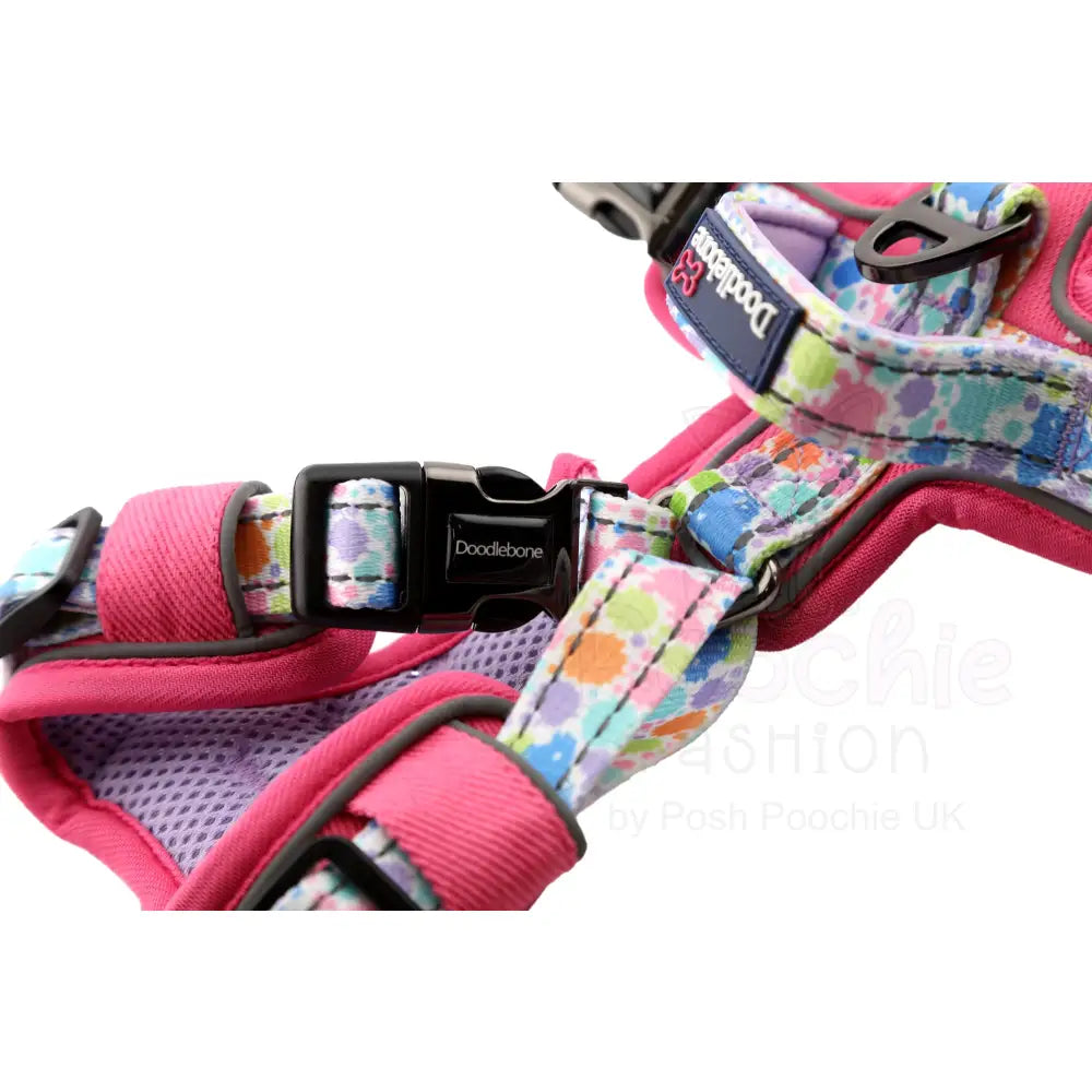 Doodlebone with me Dog Harness - Pink Pastel Paint Splat - Doodlebone - 5