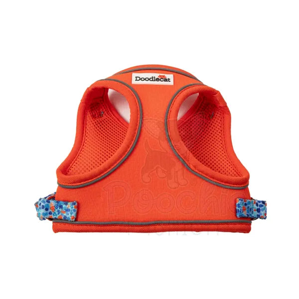 Doodlecat Cat Roaming Harness & Lead Set Tangerine & Reef - Doodlebone - 4