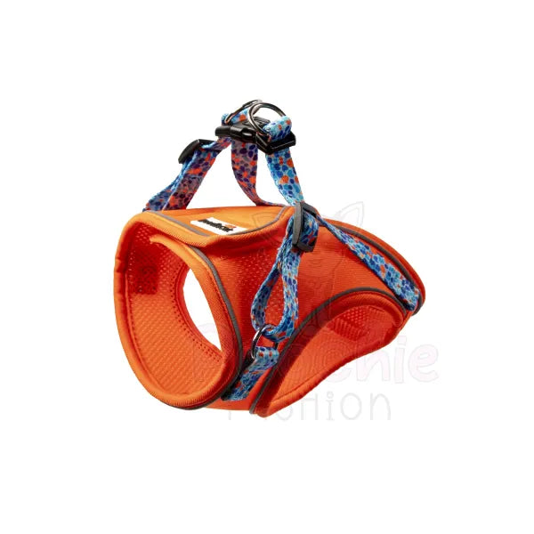 Doodlecat Cat Roaming Harness & Lead Set Tangerine & Reef - Doodlebone - 2