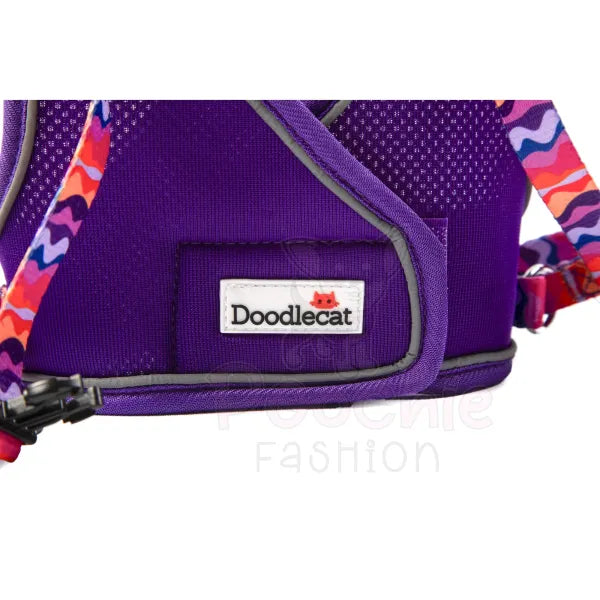 Doodlecat Cat Roaming Harness & Lead Set Violet & Dunes - Doodlebone - 7