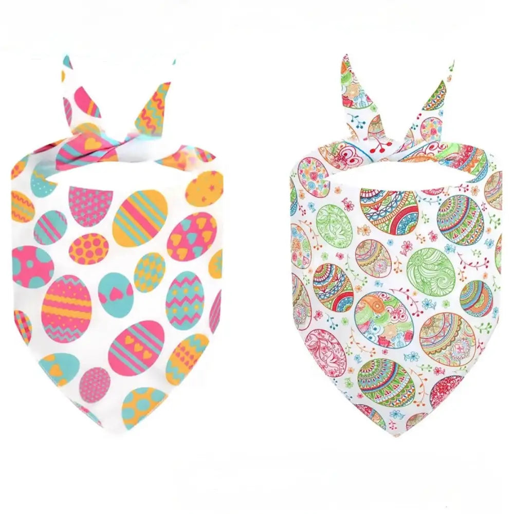 Easter Eggs Tie on Dog Bandana 2pk - Posh Pawz - 1