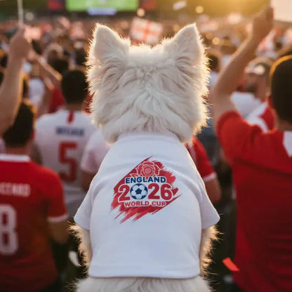 England World Cup 2026 Dog Football Shirt - Poochie Fashion - 1