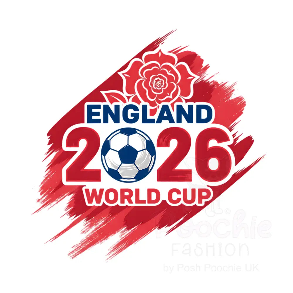 England World Cup 2026 Dog Football Shirt - Poochie Fashion - 2