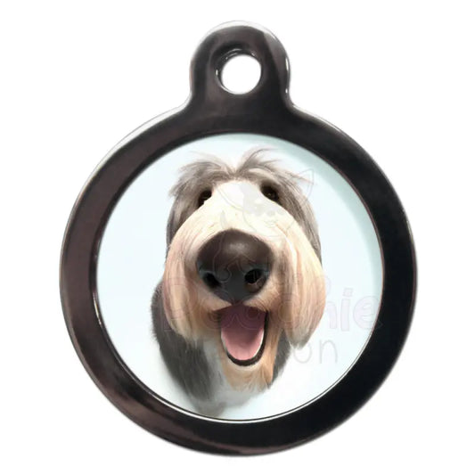 English Sheepdog Fish Eye Lens Dog Id Tag - Ps Pet Tags - 1
